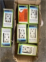 Lot of 7 Leviton duplex usb charger outlets