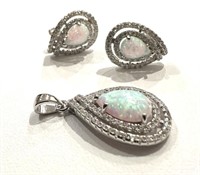 Sterling Silver Opal Austrian Crystal Creation Set