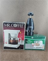 Mr. Coffee Automatic Coffee Maker w/ 2 Choppers