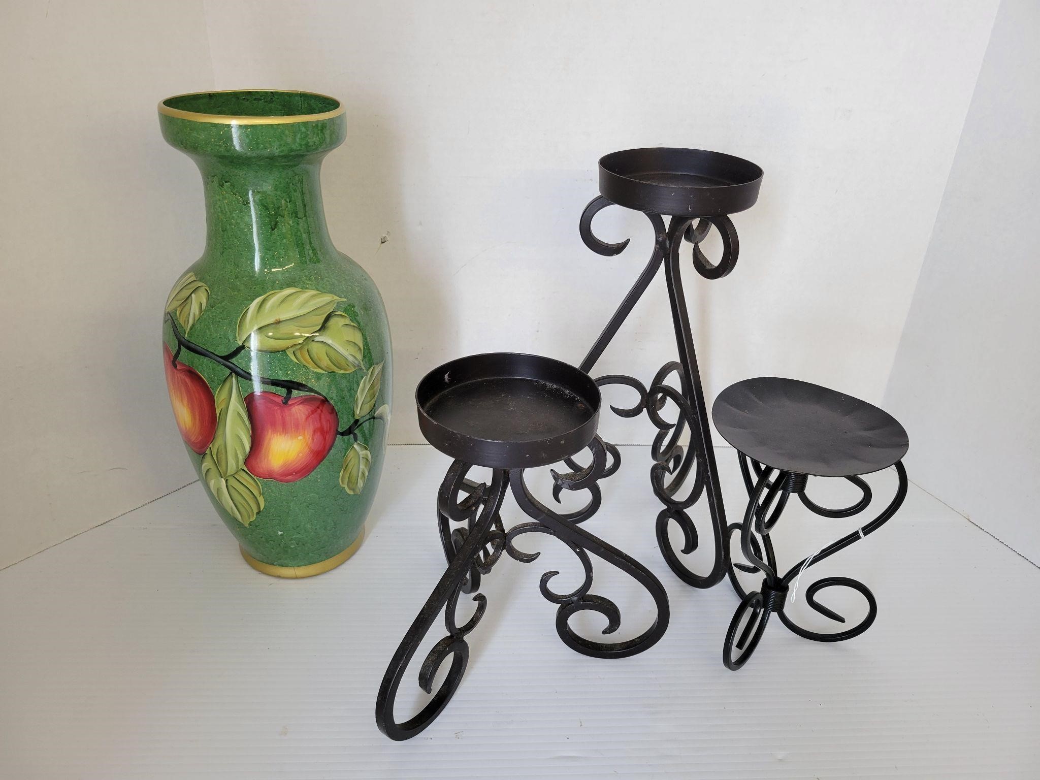 Candle Holders & vase