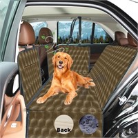 Dog Car Seat Cover for Pets Khaki (53" W x 59" L)