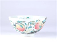 Chinese Famille Rose Peach Bowl