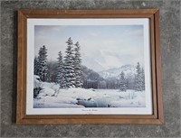 Snow in the Rockies Art Print by Mark Pettit