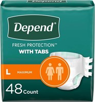 Incontinence Protection with Tabs, Unisex, Large