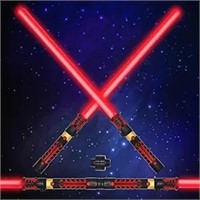 2-in-1 LED FX Dual Red Light Swords Set - 2 Pack