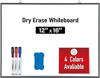 DumanAsen Dry Erase Board, 12" x 16"