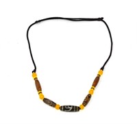 Chinese Tibetan Dzi Beads Necklace