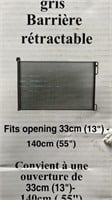 EasyBaby Grey Retractable Gate - Fits opening