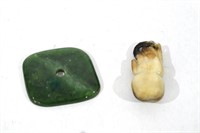 Two Chinese Jade Pieces