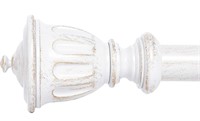 NICETOWN Decorative Antique White Curtain Rods