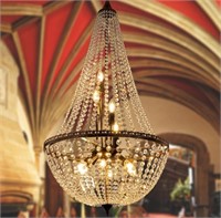 TOCHIC Crystal Chandelier Light, 50.2''H French