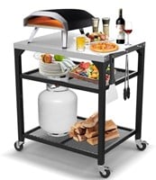 Upgrade Pizza Oven Table Cart for Ooni, Ninja