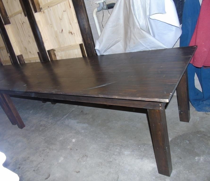 Large Wooden Table w fold up legs