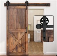 WINSOON 5-16FT Single Wood Sliding Barn Door