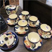 14PC  POTTERY TEA SET