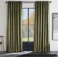 Topfinel Olive Green Velvet Curtains 84 Inches