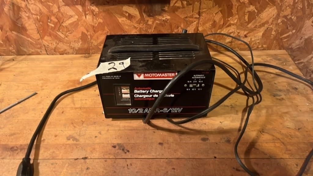 Moto master battery charger