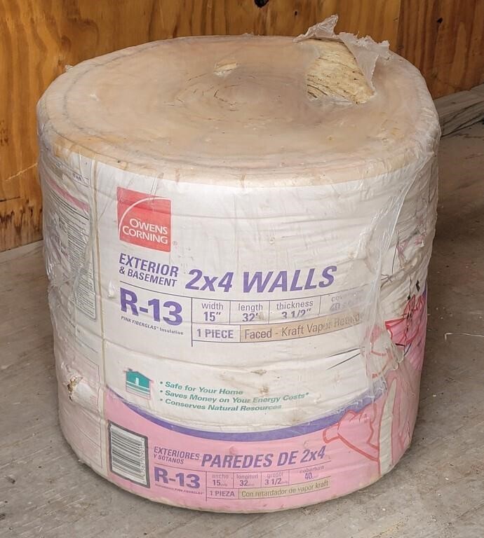 Roll of R13 2X4 Walls Insulation