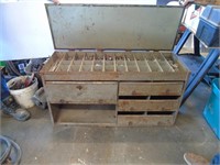 Metal tool Chest & Contents