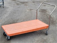 5' Flat Cart w/ Tilting Poly Deck