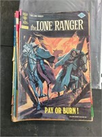 Lot of Gold Key Comic Books Lone Ranger & Others