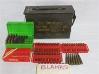 AMMO CAN OF MISC AMMO .380, .308. 8MM, 7MM
