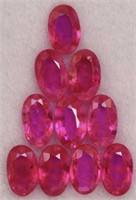 10 Pieces of Natural Rubies 5x3
