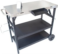 Foldable Grill Cart 3-Tier