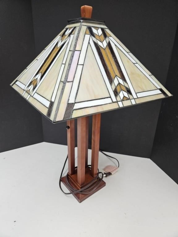 24" high Stained Glass Table Lamp