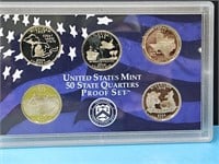 2004 -S State Quarters Proof Coin Set  (5 Coins)