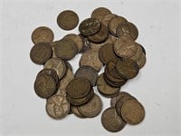 Wheat Pennies All from 1930's (50 Coins)