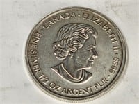 .9999 Silver 1/2 Ounce ($2 Dollars) Canada Coin