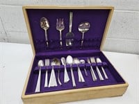 Nobility Silver Plate Silverware with Box