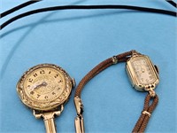 1/20 GF Gruen Watch Necklace &VTG  Hamilton Watch