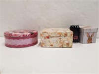 Four Gift Boxes and One Tin