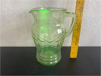 Uranium Glass Pitcher