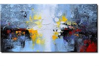 extured 3D Oil Painting Canvas Modern Abstract Art