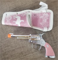 Hubley Pink Cap Gun & Holster
