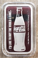 5 oz Silver Coca-Cola Bar
