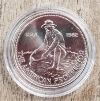 1 oz Silver 1982 Englehard American Prospector