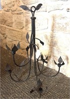 Iron Candelabra  24” Tall, 6 Candle