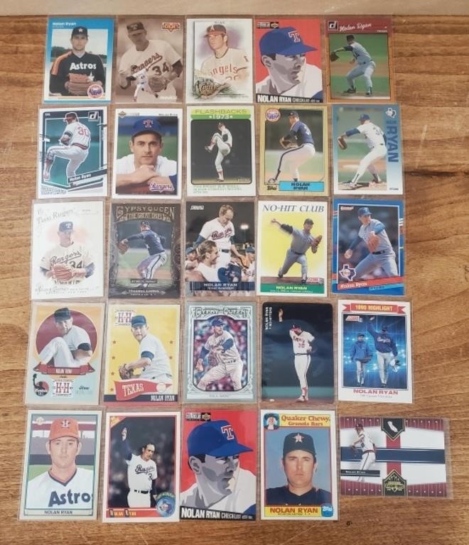 (25) Nolan Ryan Baseball Cards