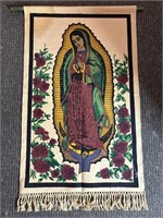 Our Lady of Guadeloupe Fabric Wall Hanging