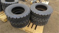 Set of 4 Recap 12-16.5 Skidsteer Tires