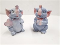 Two Ceramic Elephant Figurines
