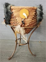 Vintage Handmade American Indian Basket