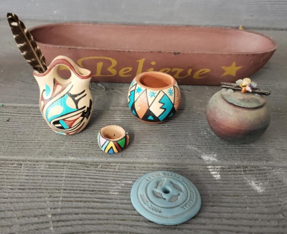 Native American Indian Mini Pottery