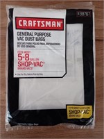 (3) Craftsman General Purpose Vac. Dust Bags