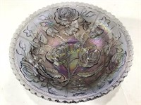Vintage Imperial Carnival Iridescent Glass Bowl