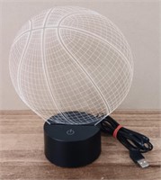 LED 3D Illusion Basket Ball  Lamp